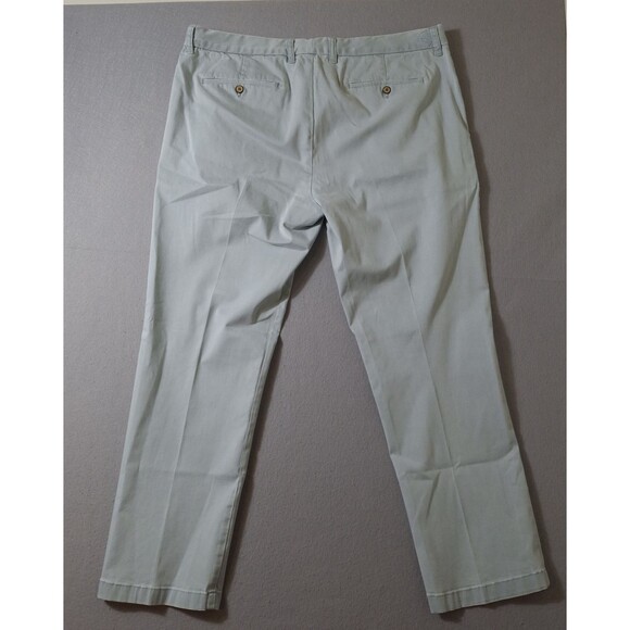 Tommy Bahama Chino Pants Mens 38x30 Seafoam Cotton Blend Solid Flat Front - Picture 12 of 14